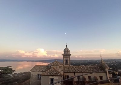 Veduta tramonto dalla torre Castello Orsini Odescalchi