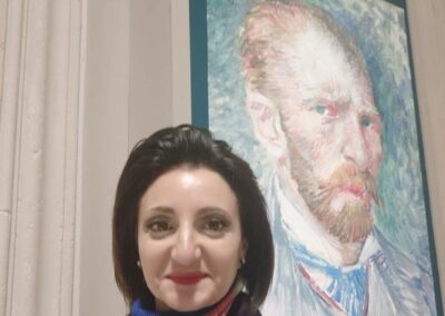 Michaela Striano alla mostra Van Gogh a Palazzo Bonaparte